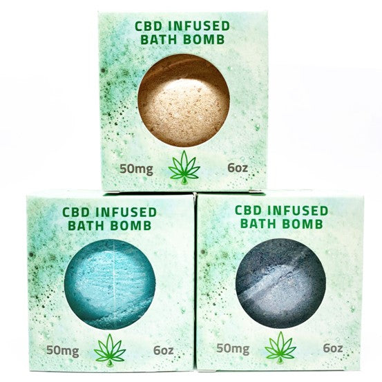 CLEARANCE OFFER | CBD Relieve | 6oz CBD Infused Bath Bomb 50mg - RECOVER