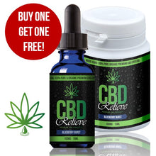 Load image into Gallery viewer, CLEARANCE OFFER | CBD Relieve | 15ml Blueberry Burst E-Liquid - 100mg - BOGOF!