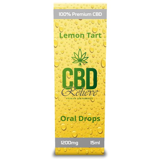 CBD Relieve | 15ml Full Spectrum Oral Drops - Lemon Tart 1200mg