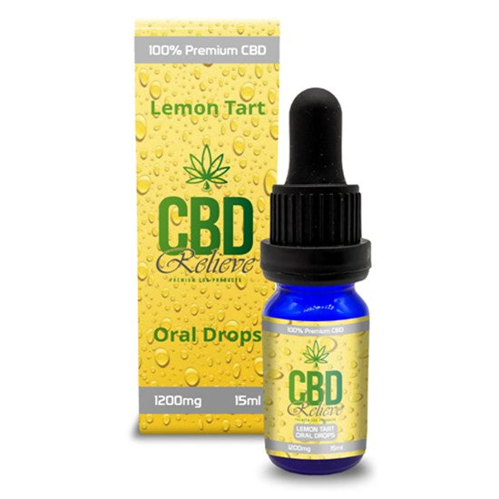 CBD Relieve | 15ml Full Spectrum Oral Drops - Lemon Tart 1200mg