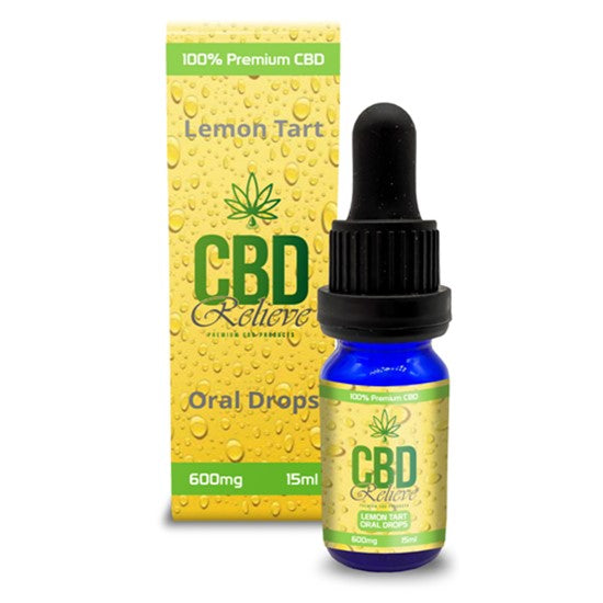 CBD Relieve | 15ml Full Spectrum Oral Drops - Lemon Tart 600mg