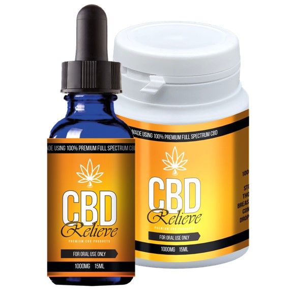 CBD Relieve | 15ml Full Spectrum CBD Oil Tincture - 1000mg