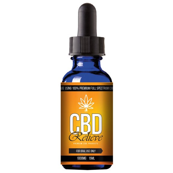 CBD Relieve | 15ml Full Spectrum CBD Oil Tincture - 1000mg