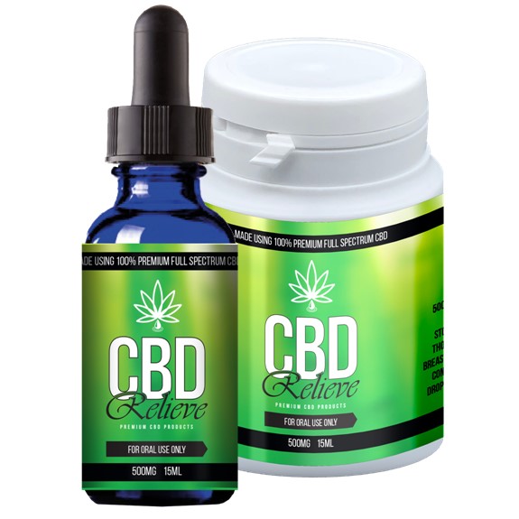 CBD Relieve | 15ml Full Spectrum CBD Oil Tincture - 500mg