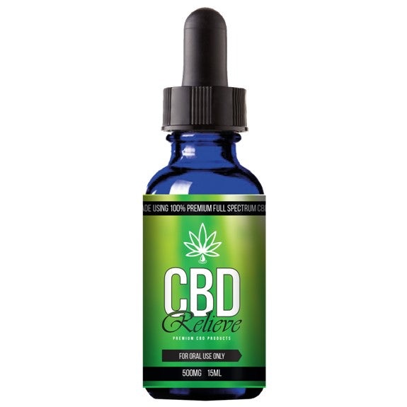 CBD Relieve | 15ml Full Spectrum CBD Oil Tincture - 500mg