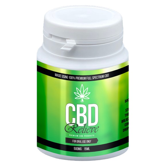 CBD Relieve | 15ml Full Spectrum CBD Oil Tincture - 500mg