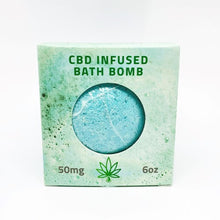 Load image into Gallery viewer, CLEARANCE OFFER | CBD Relieve | 6oz CBD Infused Bath Bomb 50mg - RECOVER