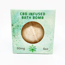 Load image into Gallery viewer, CLEARANCE OFFER | CBD Relieve | 6oz CBD Infused Bath Bomb 50mg - RELAX