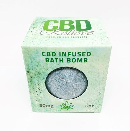 CLEARANCE OFFER | CBD Relieve | 6oz CBD Infused Bath Bomb 50mg - SLEEP