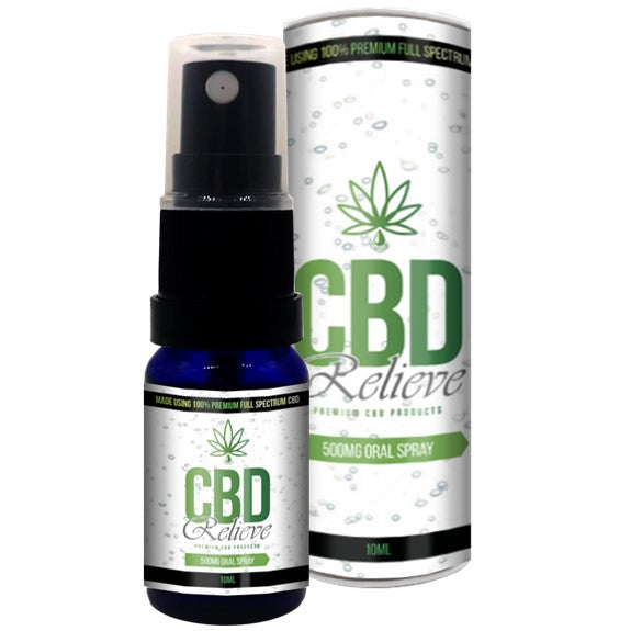 CLEARANCE OFFER: CBD Relieve | 10ml Full Spectrum CBD Oil Spray - 500mg