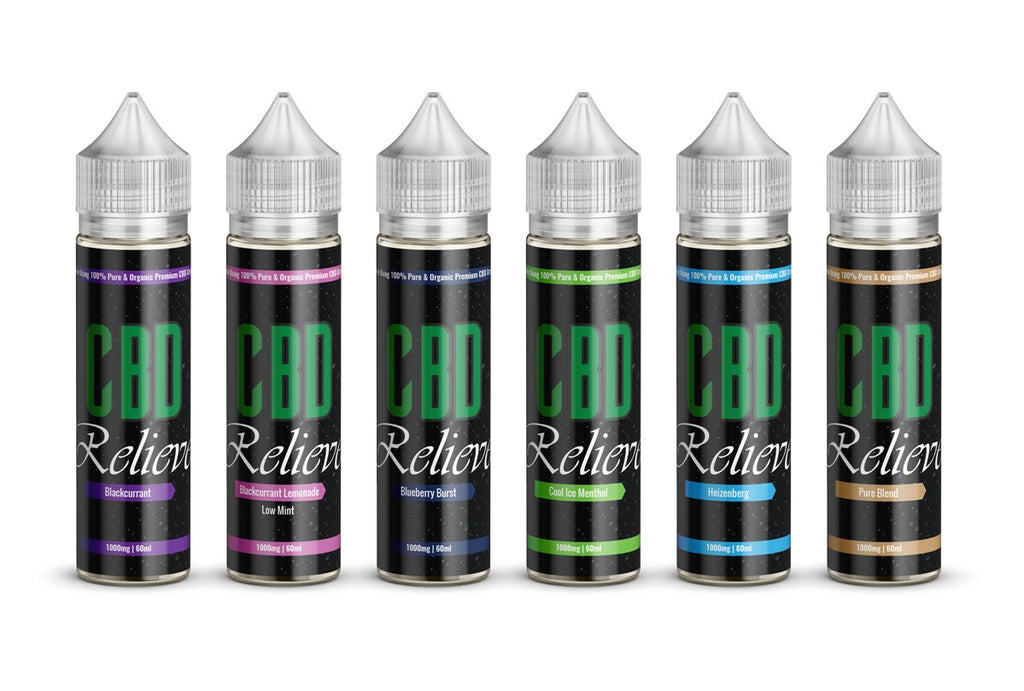 CBD Relieve | 60ml Shortfill E-Liquid - Pure Blend 1000mg (Nicotine Free)